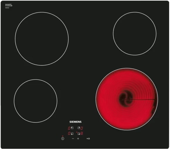 Billede af Kogesektion 60 cm Sort, overflademontering uden ramme - Siemens iQ100 - ET611HE17E